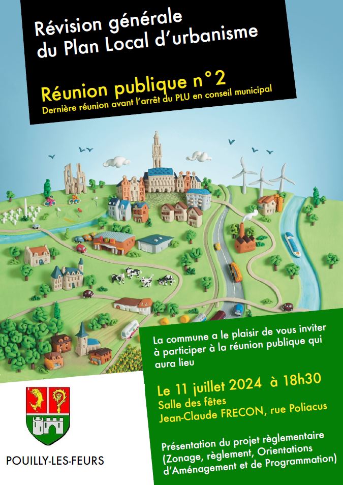 Réunion publique 11-07-2024 Révision générale du Plan Local d'Urbanisme : Réunion publique n°2