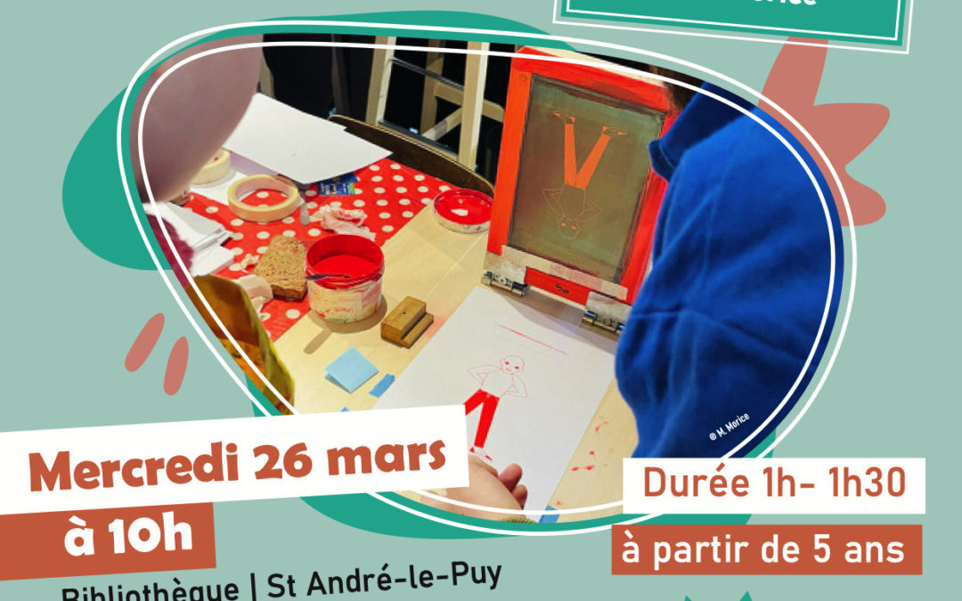 Un atelier créatif gratuit à ne pas manquer : dessin et sérigraphie avec M. Morice !