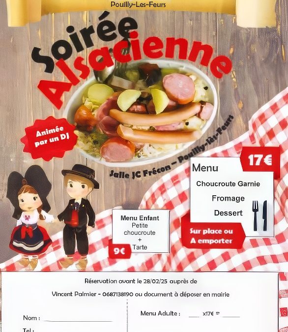 la  grande Soirée Alsacienne est de retour !