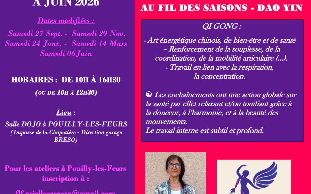 Ateliers Qi Gong à Pouilly-lès-Feurs – Saison 2025-2026
