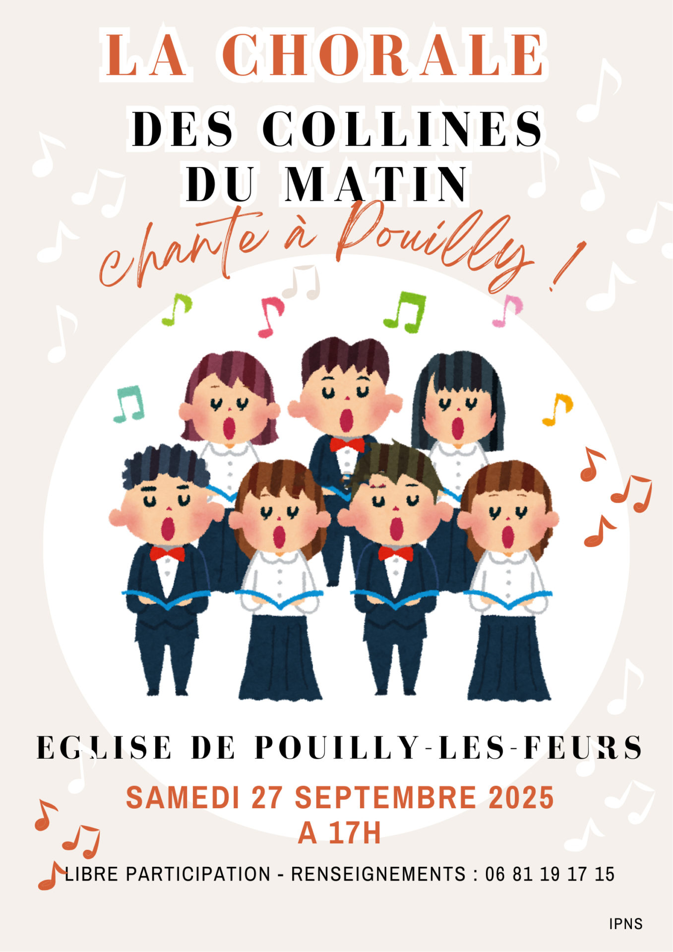 Affiche Concert Chorale évènement musique Affiche Concert Chorale évènement musique