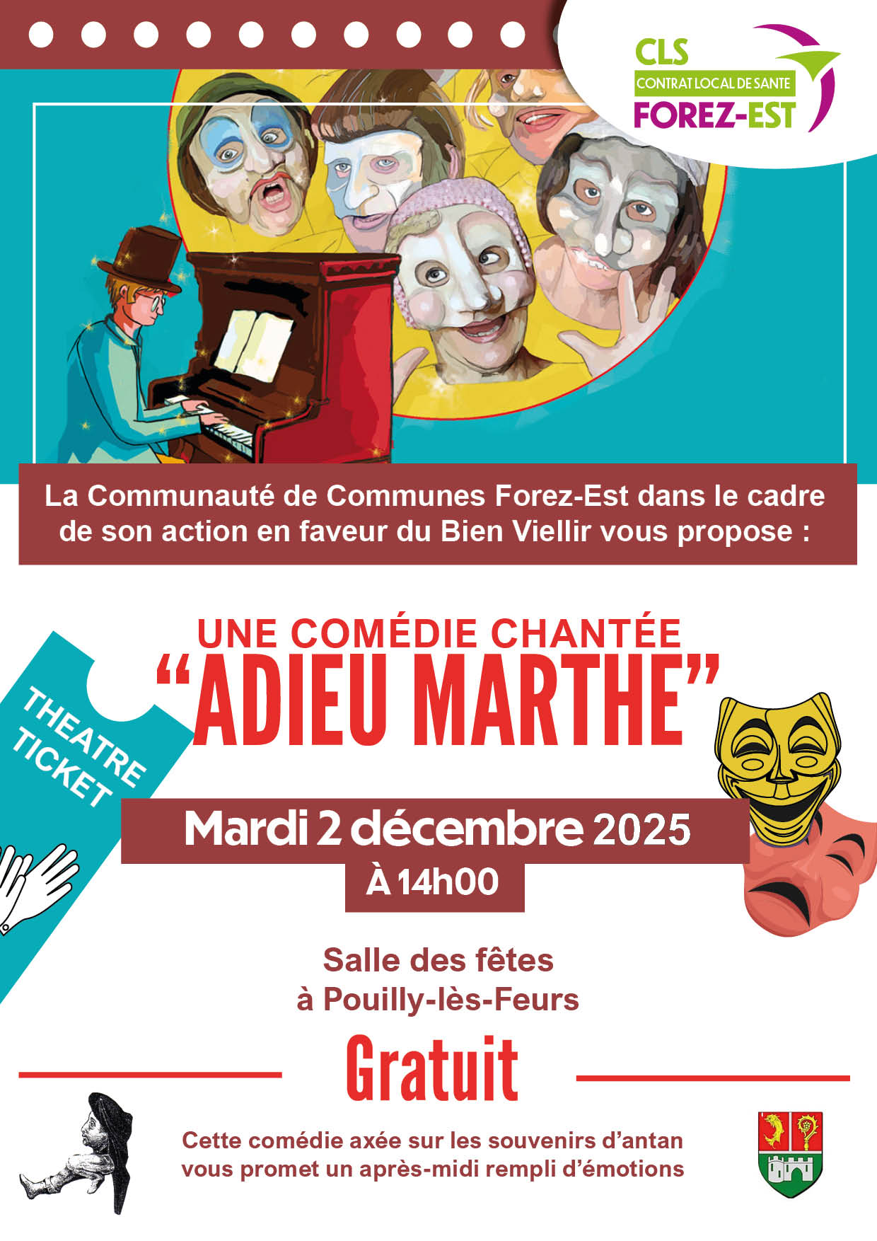 Spectacle “Adieu Marthe” – Une comédie chantée