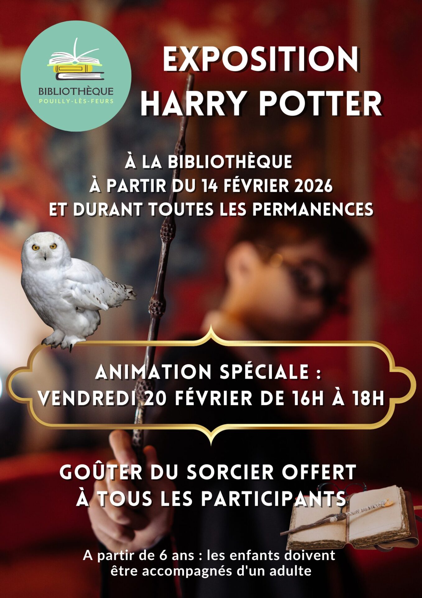 Exposition Harry Potter à la Bibliothèque de Pouilly-lès-Feurs