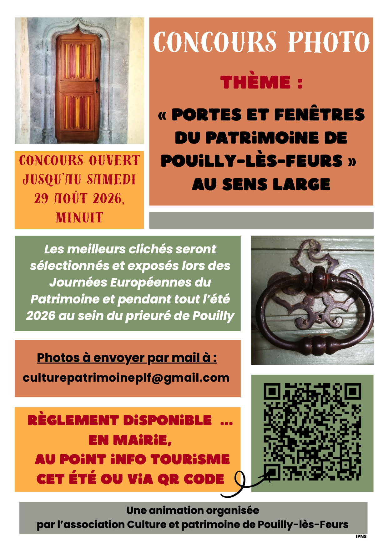 affiche concours photo + qrcode